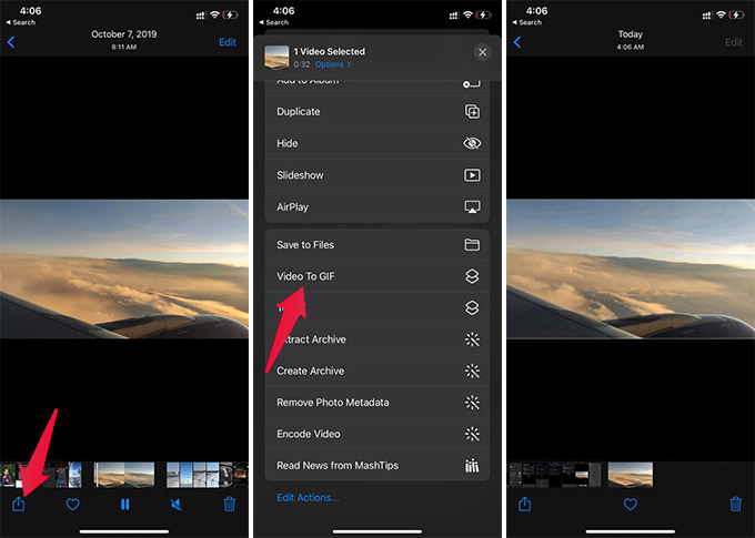 How To Make A Video Into A Gif On Iphone Without Any App Mashtips