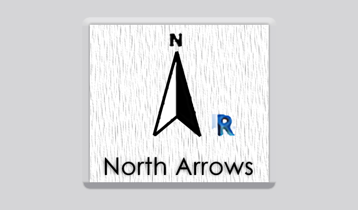 How to add north arrows into revit views