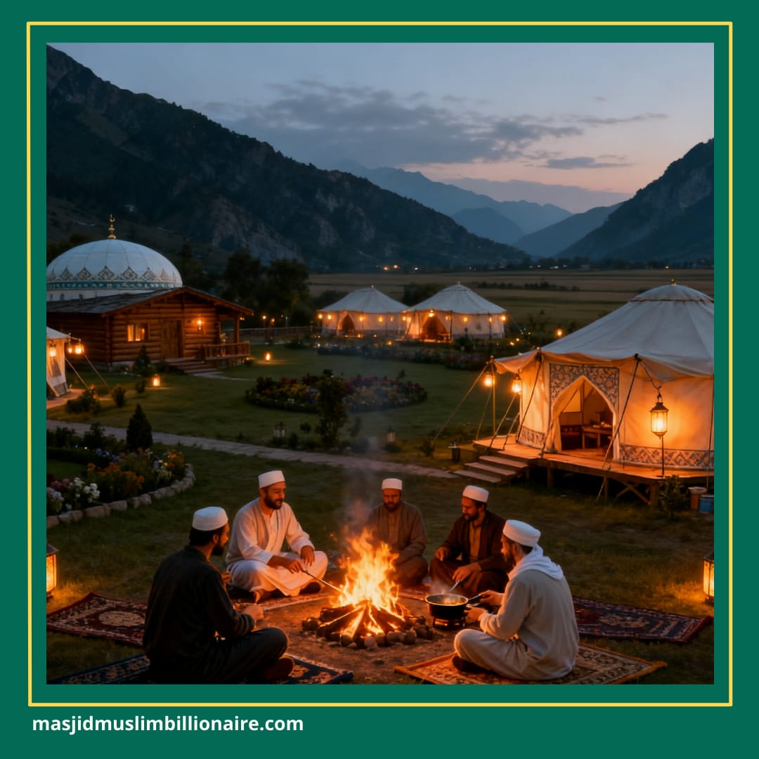 camping family gathering