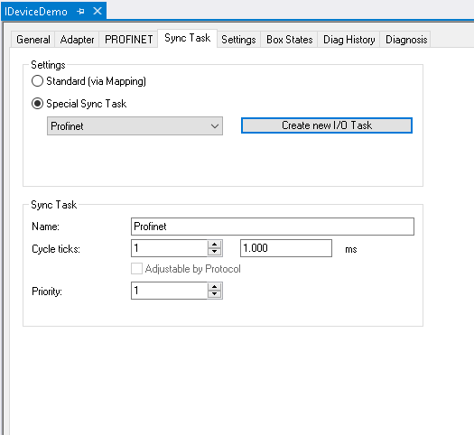 Create Sync Task