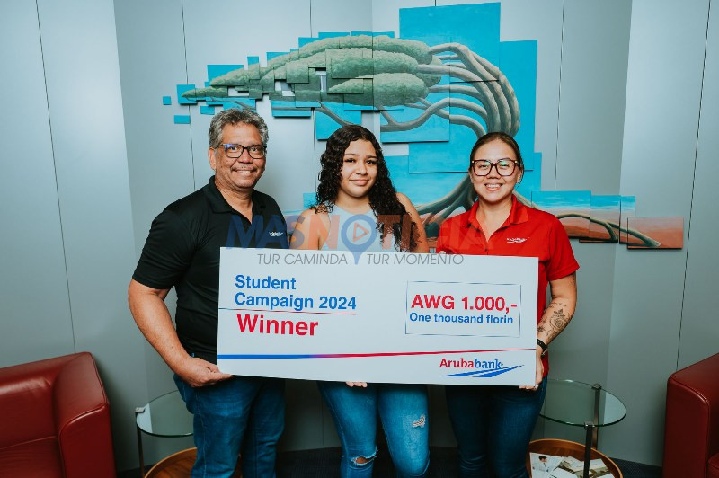 Aruba Bank ta anuncia ganadornan di su campaña di Cuenta di Studiante