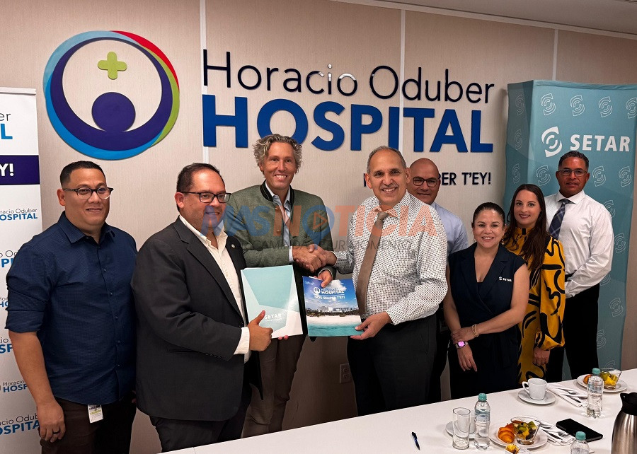 SETAR ta firma acuerdo cu Dr. Horacio Oduber Hospital pa e servicio di Colocation