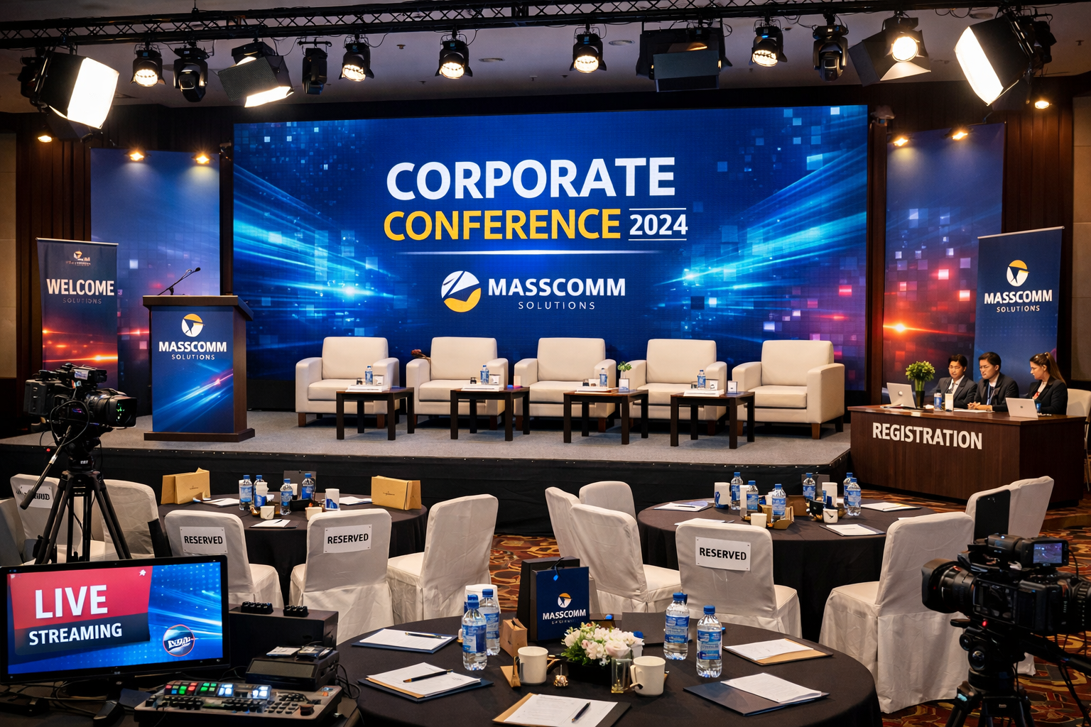 corporate events setup requirements