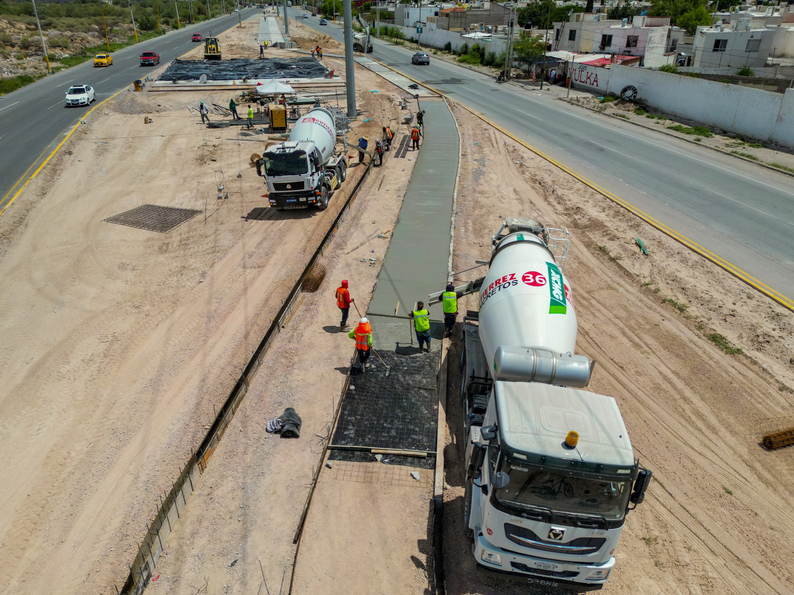 PARQUE LINEAL ORIENTE REGISTRA 40 POR CIENTO DE AVANCE EN SU PRIMERA ETAPA DE CONSTRUCCIÓN