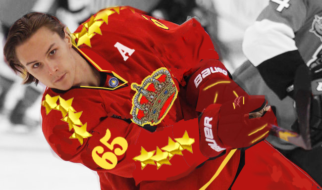 Erik Karlsson of Madrid is the fastest skater, most accurate shooter in the EURO League.
