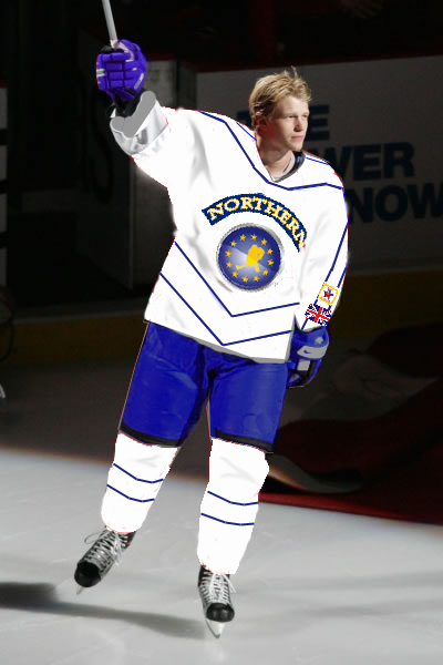 Eric Staal, while he was with Stockholm, was named MVP of the All-Star game in London.