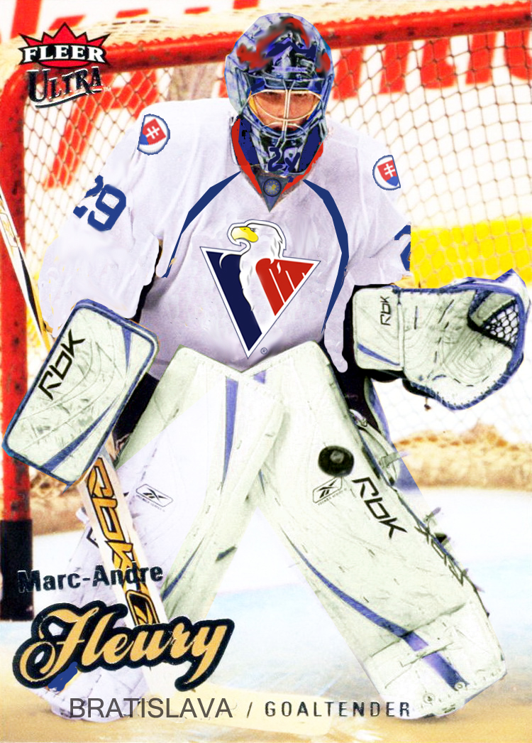 Marc-Andre Fleury will be the number one goalie in Bratislava after signing a two-year deal.
