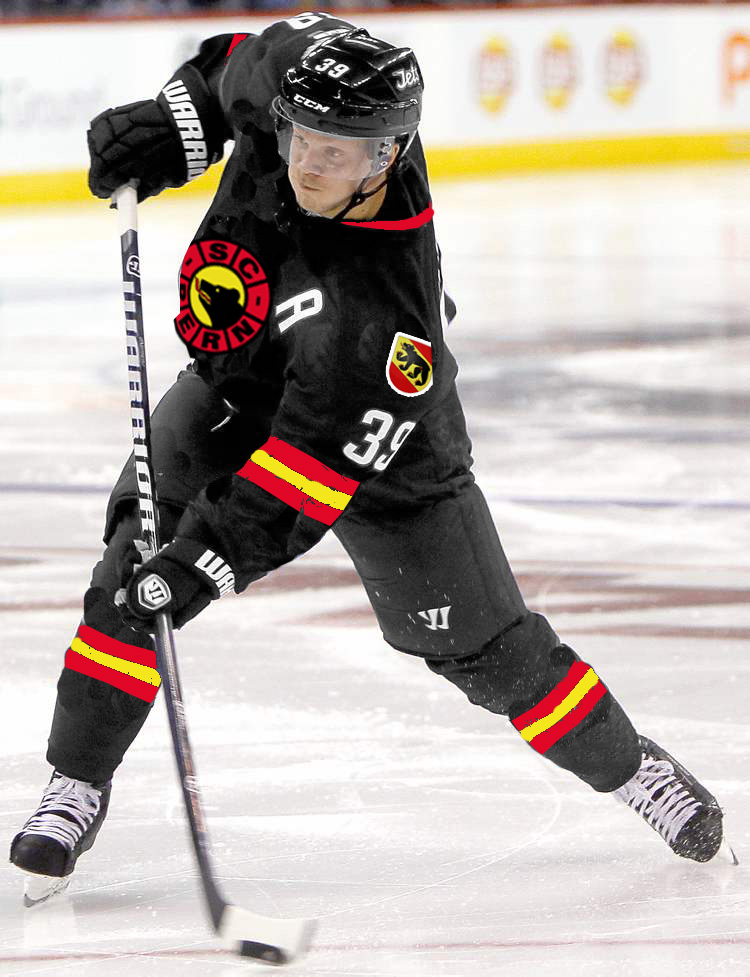 Bern defenseman Tobias Enstrom scored 3 goals and had 1 assist Monday against visiting Prague.