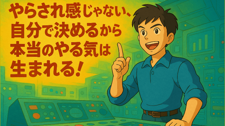 “やらされ感”じゃない、“自分で決める”から本当のやる気は生まれる！