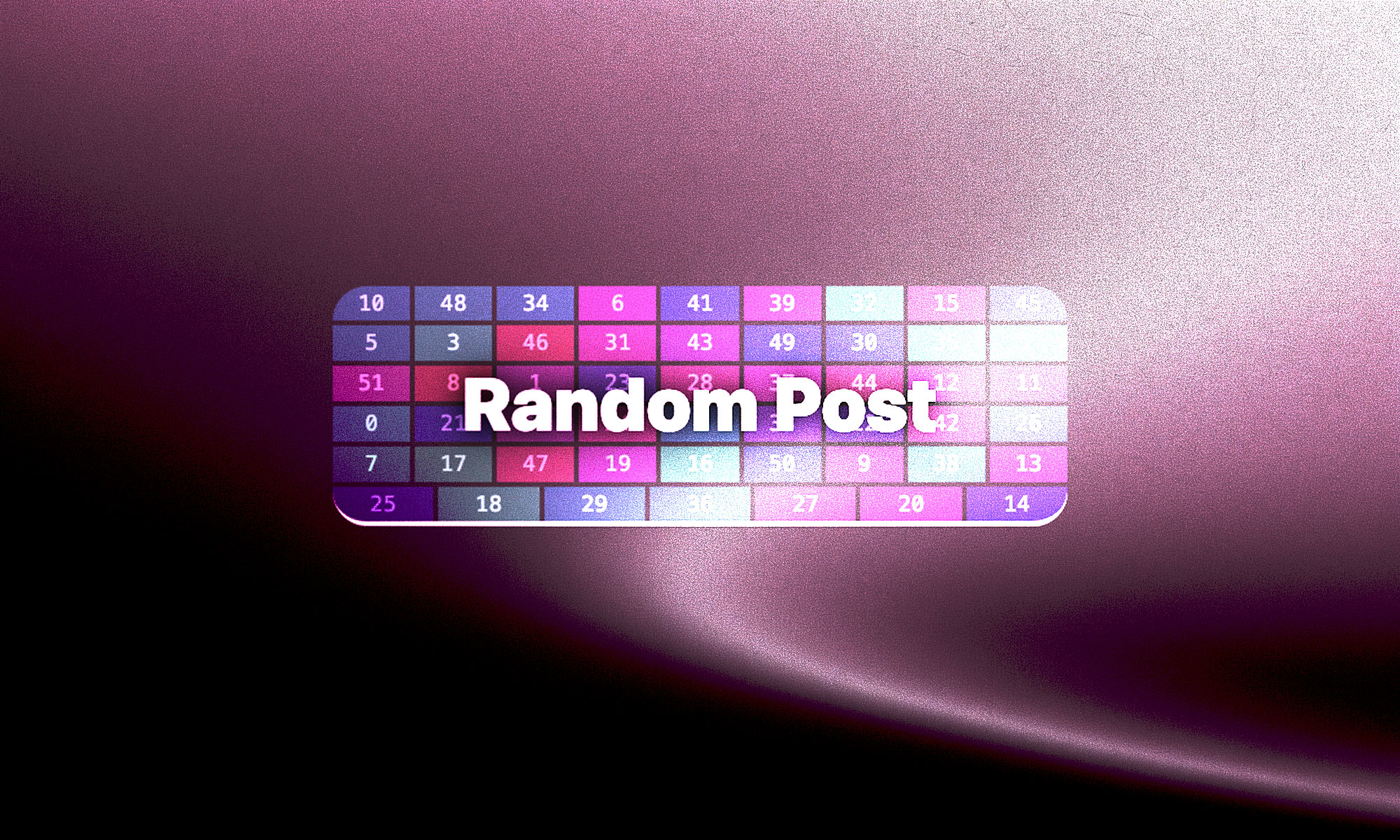 A Button That Links to a Random Post in HTML & CSS Only