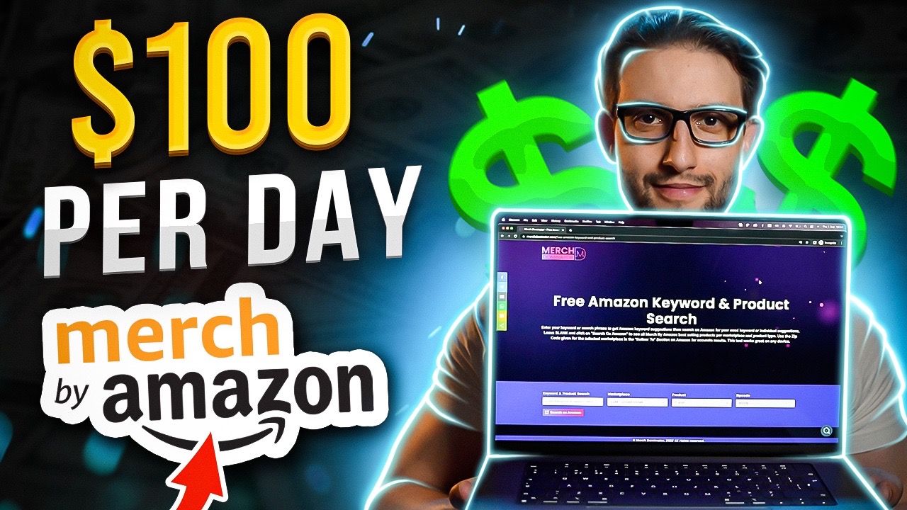 Make $100 A Day On Amazon Merch Print On Demand Using This New Free Merch Research Tool - Merch Dominator