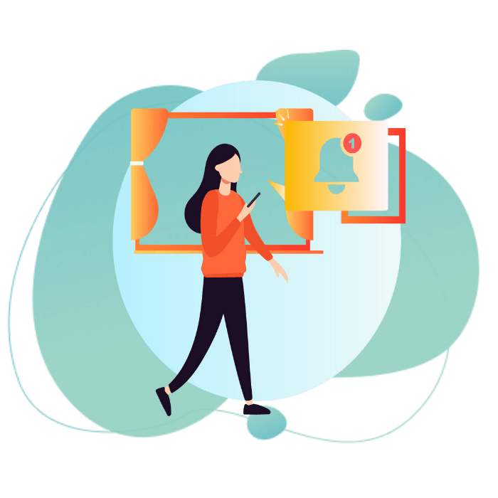 Real Time Notification grafica