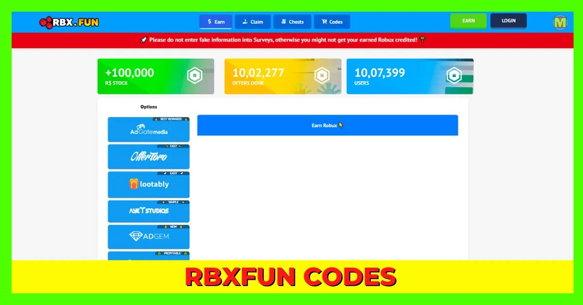 RBXFun Codes