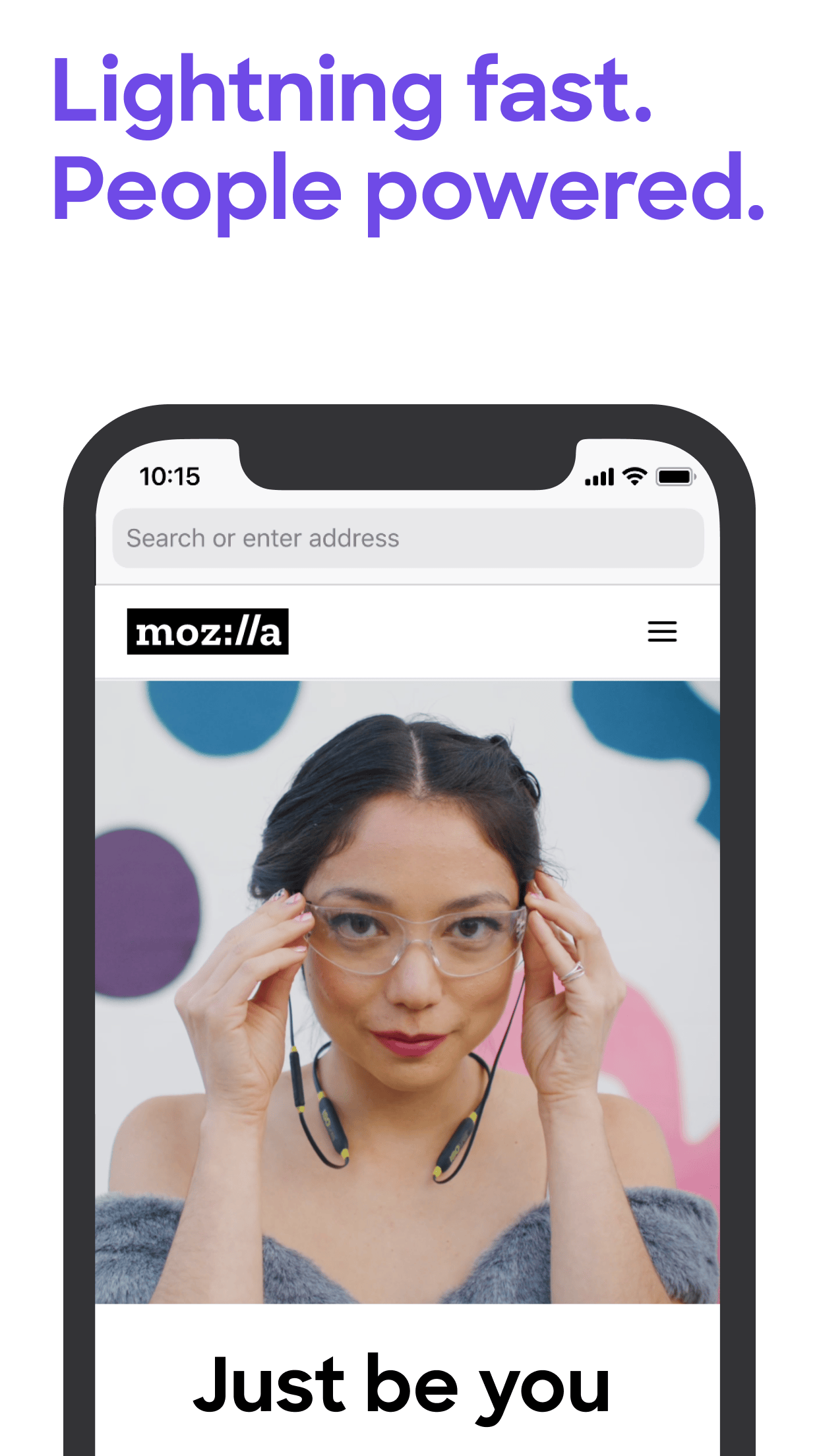 Second official Apple App Store product screenshot showing Firefox on an iPhone