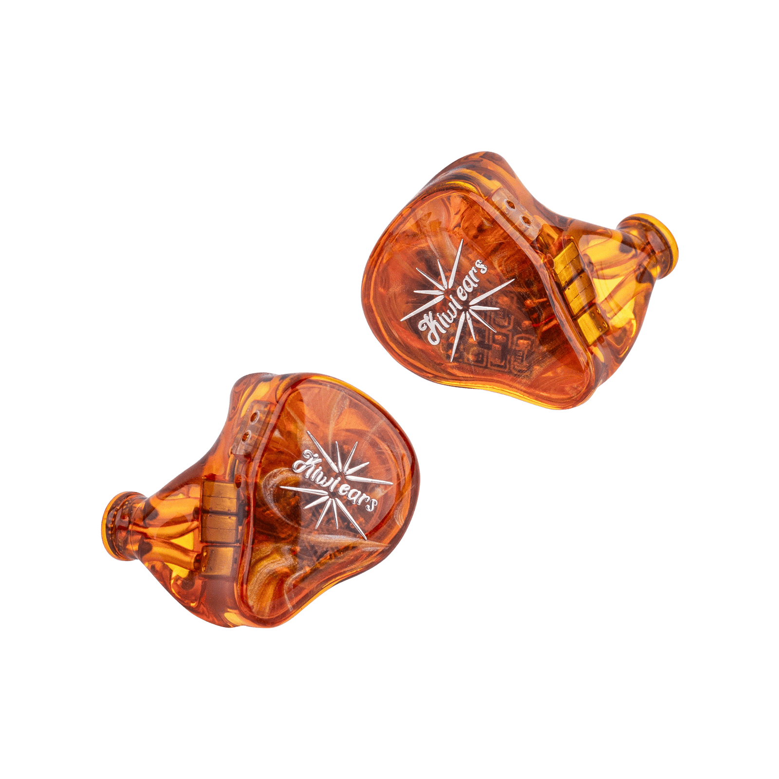 Kiwi Ears EMBER 주황색 유선 이어폰 본체