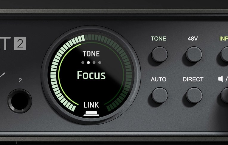 UA VoltのFocusプリアンプモード画面