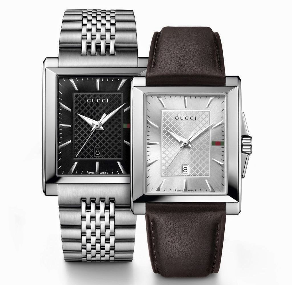 Gucci Timeless Rectangle Quartz Watch Brown Dial SS Gucci Men main image 2