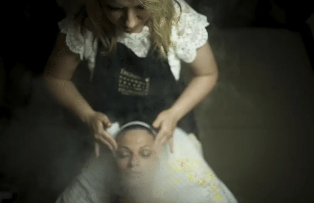 A woman getting a custom massage in Minneapolis