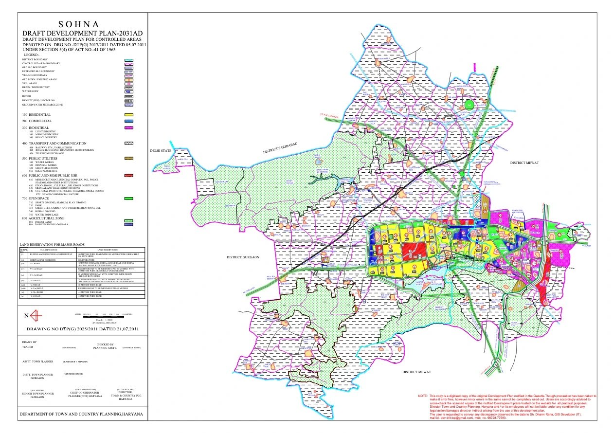 Sohna Master Plan Draft Development Plan Map PDF 2031 Sohna Draft Development Plan 2031 Pdf.webp