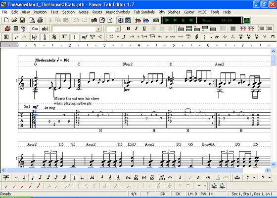 Scorewriter  - music writing software