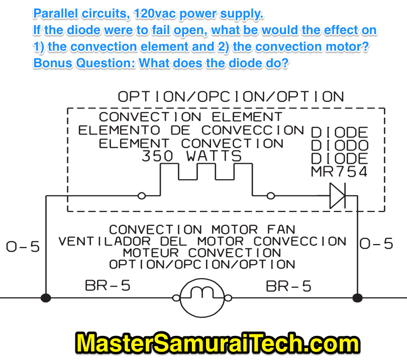 Parallel Circuits And Diodes In Wall Ovens