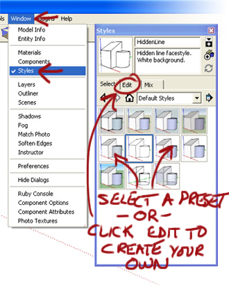 window_select Styles Window