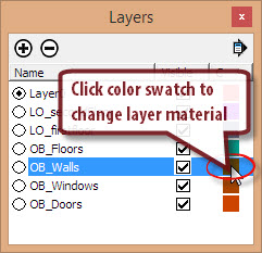 Layer Color Selection