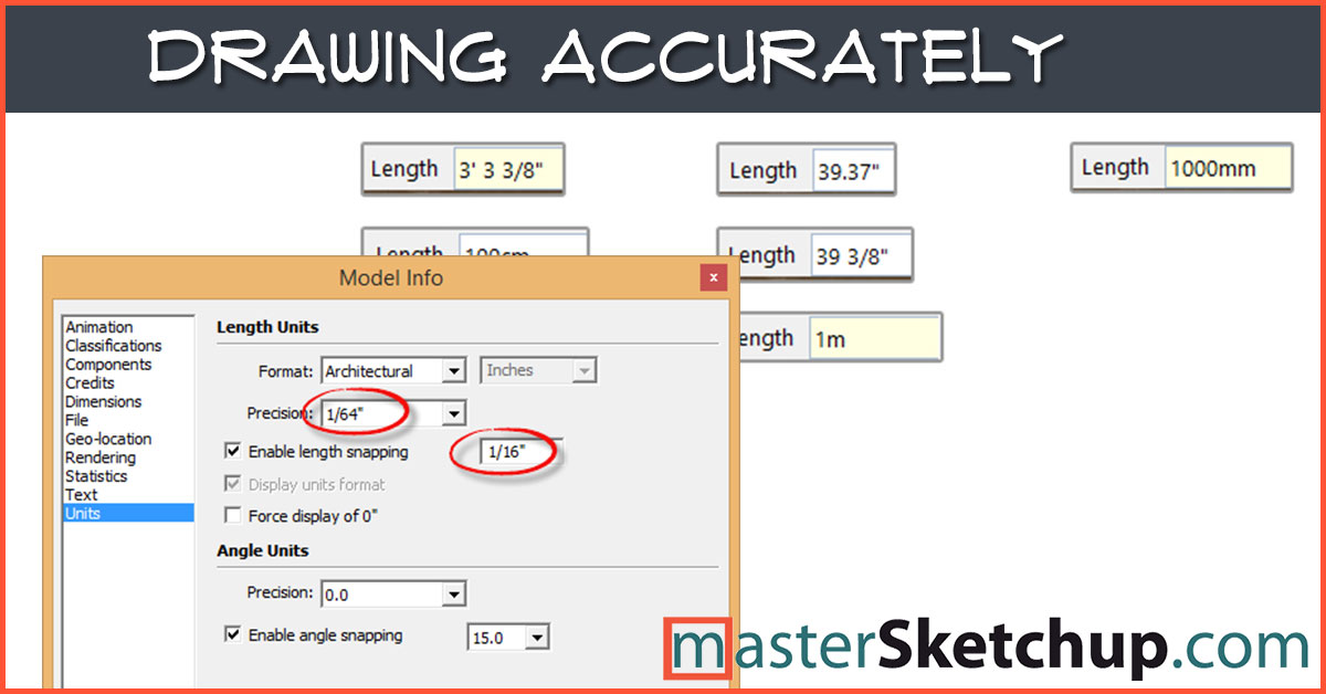 How do i enter measurements in sketchup 6 cm 5/8 fozsolo