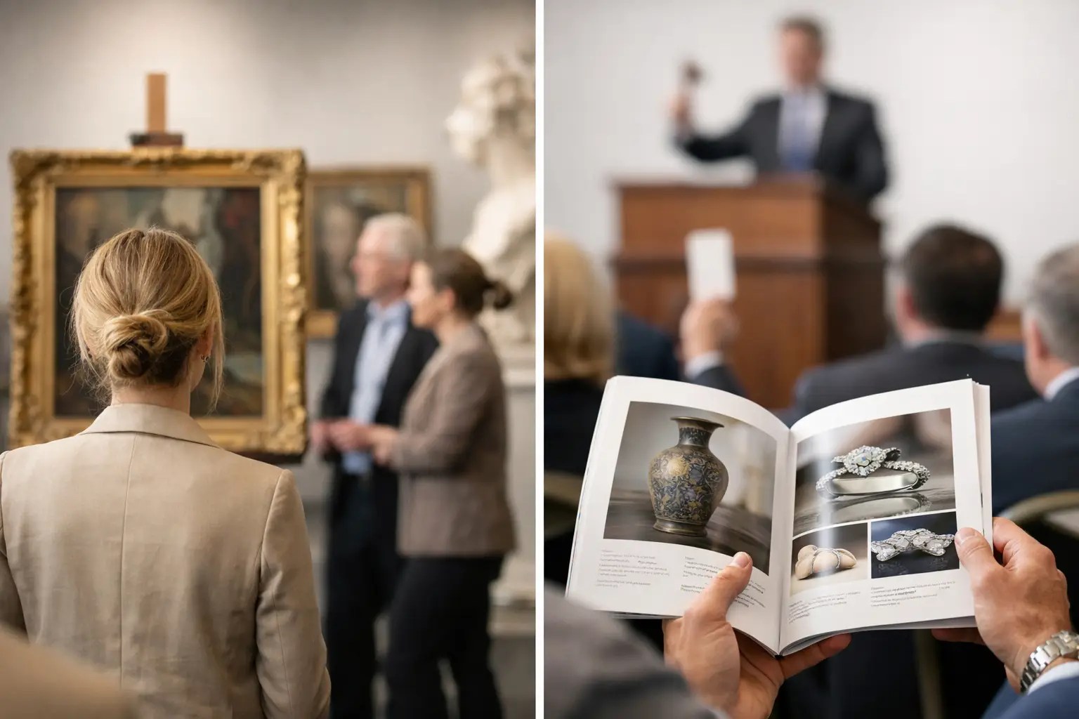 Auction Preview Versus Auction Catalogue