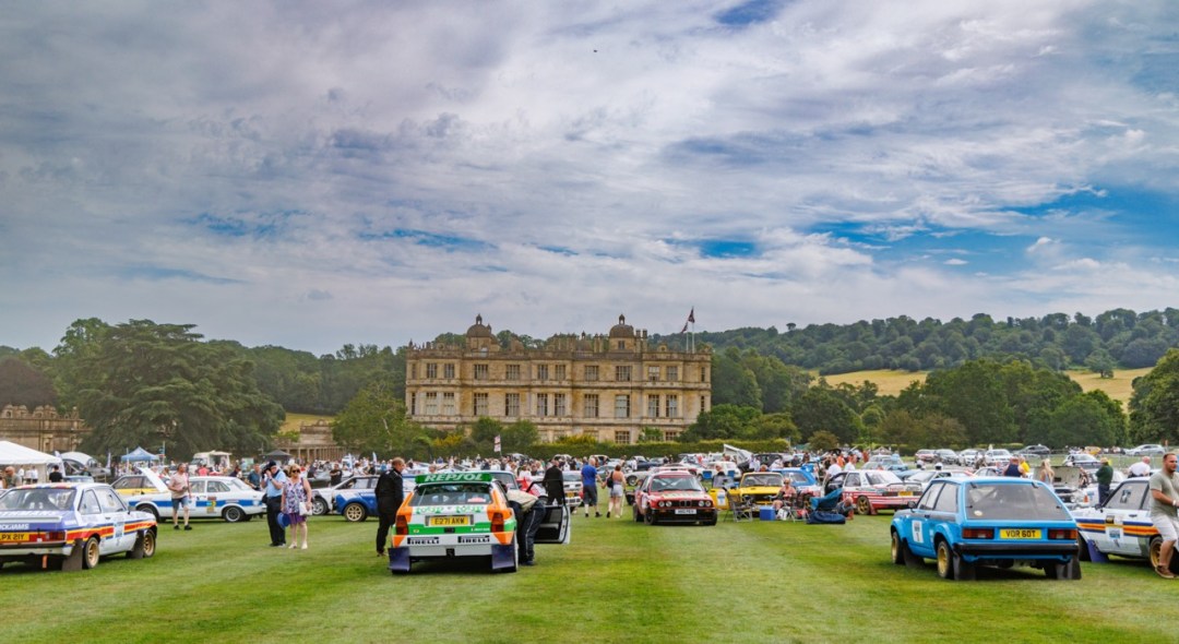 Longleat House overlooking the 2026 Masters of Motoring concours and motor show lawns