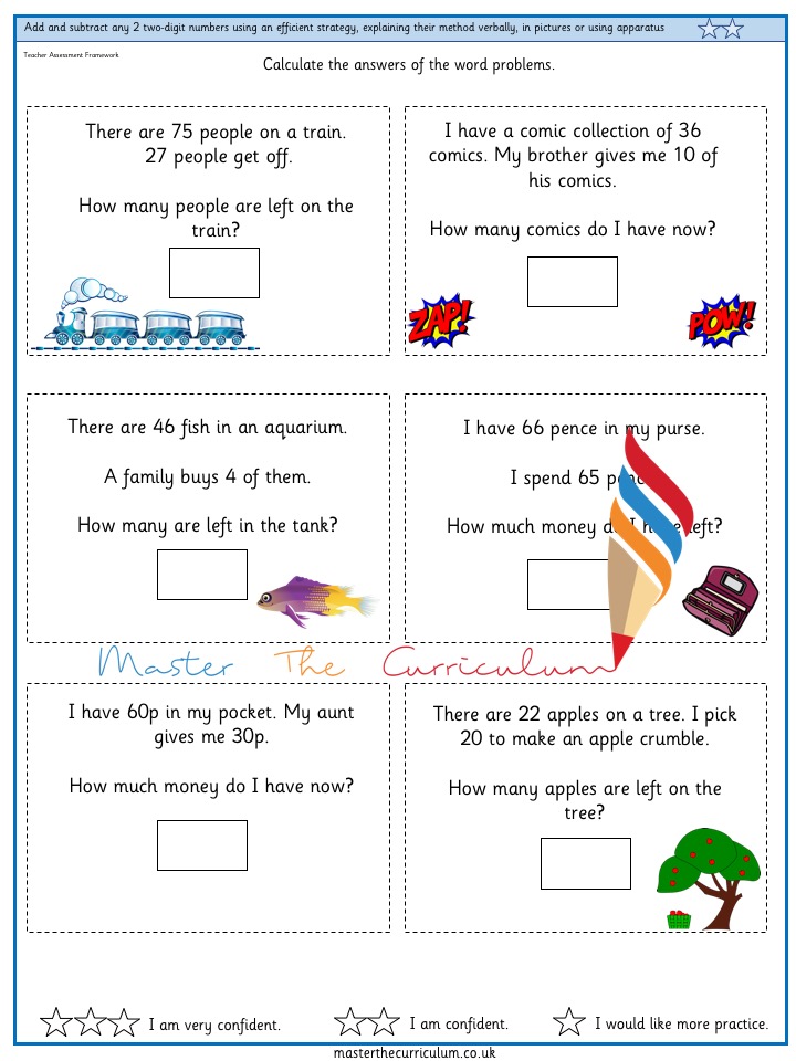 Adding three 2 digit numbers; Add And Subtract Any 2 Two Digit Numbers Using An Efficient Strategy Explaining Their Method Verbally In Pictures Or Using Apparatus 3 Master The Curriculum