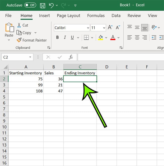 click inside a cell to display difference