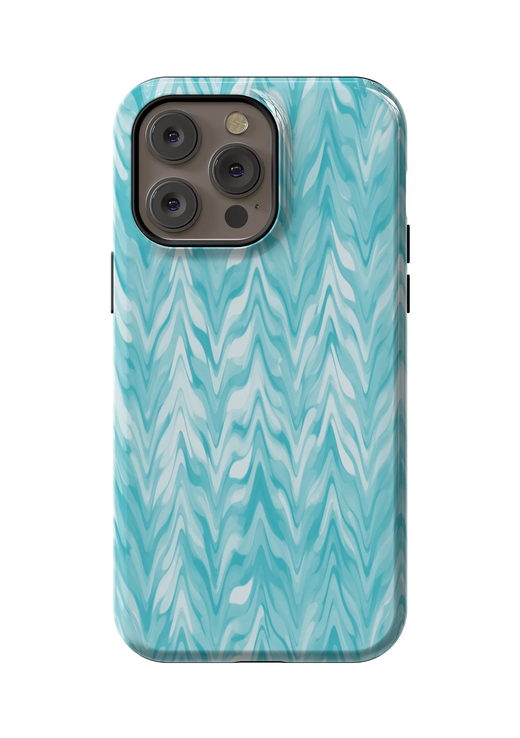 Turquoise Ripple Case | iPhone 14