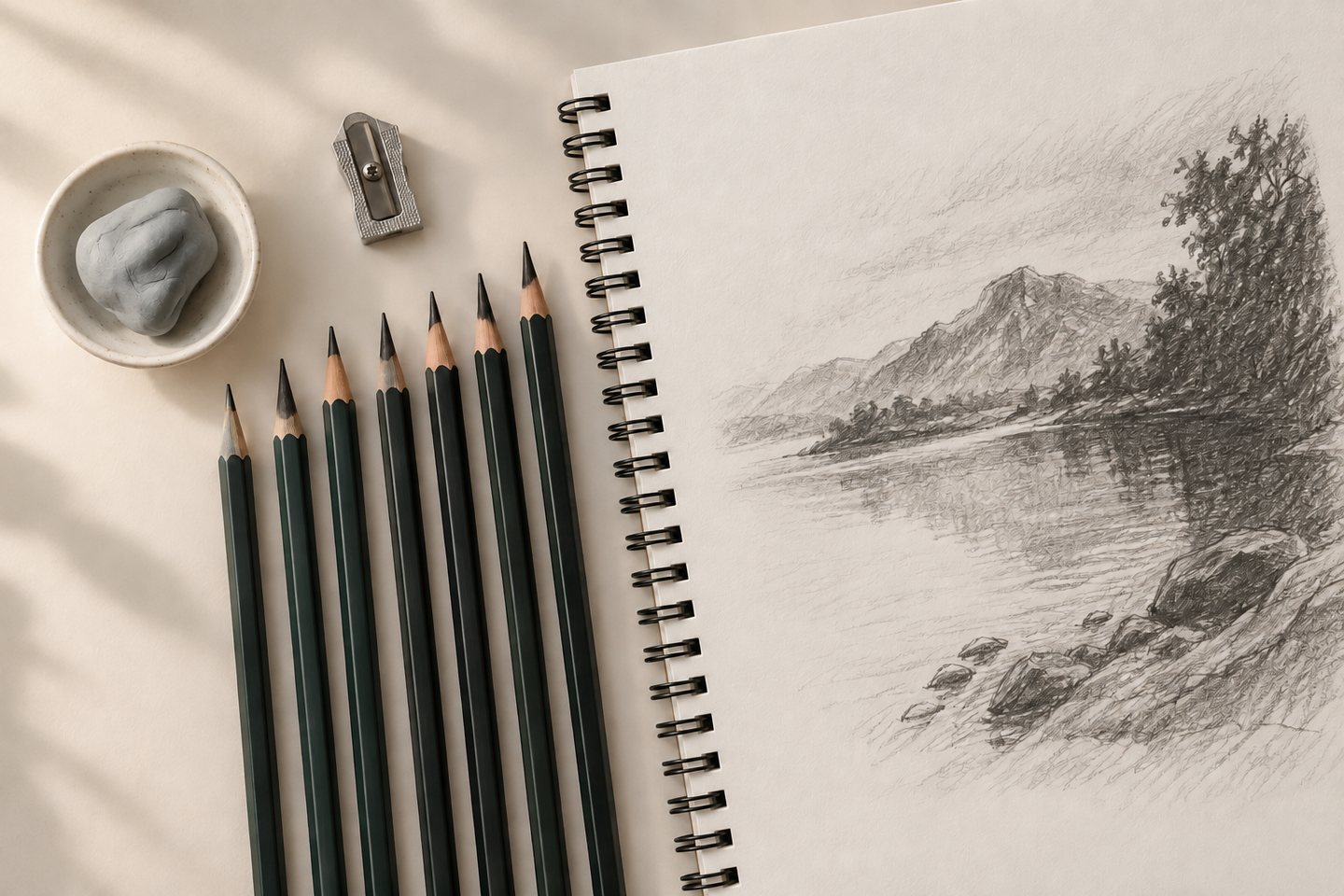 Graphite Pencil Grades Explained: H, HB, B and F illustration