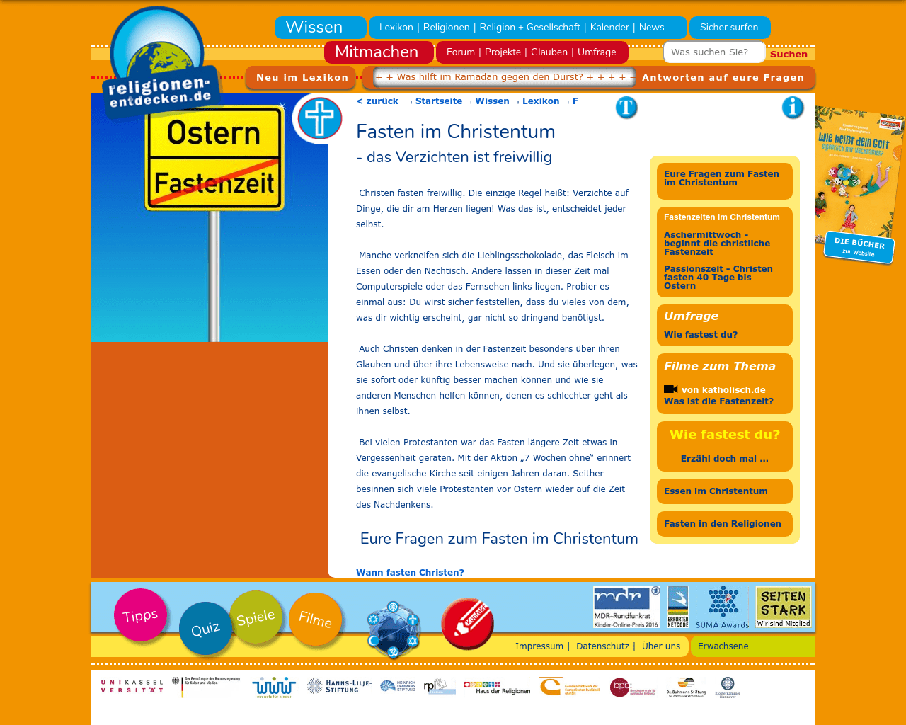 Fasten Im Christentum Material