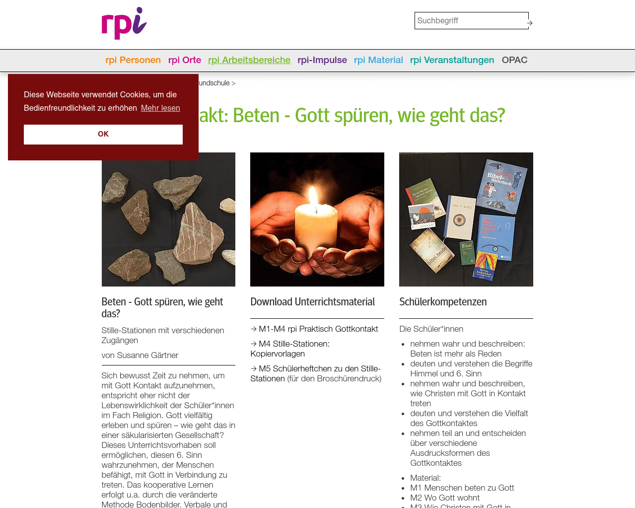 Beten Mit Gesten Morgengebet Nachtgebet Tischgebet Vaterunser Reli Ch