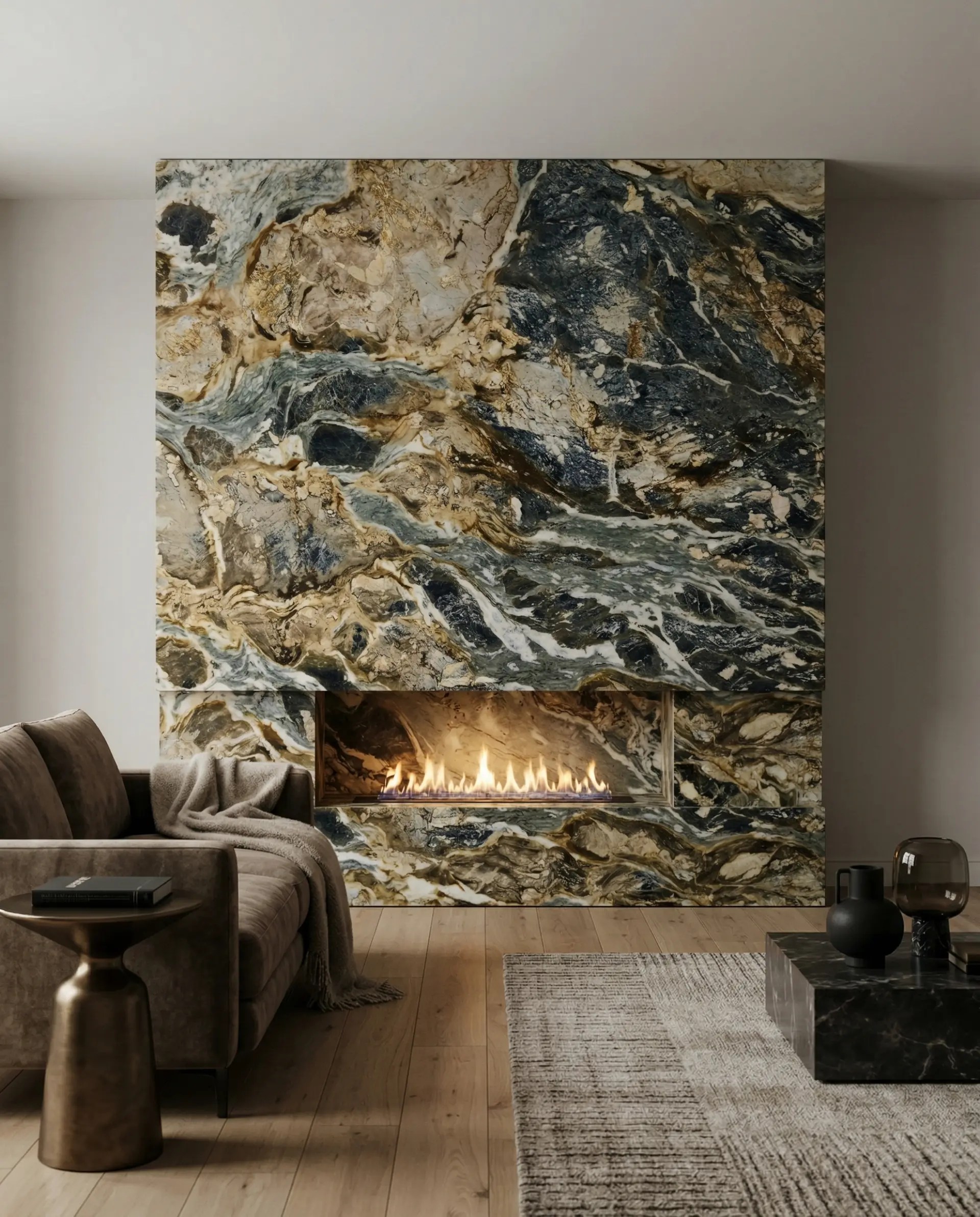 Blue Jeans inspiration – Fireplace