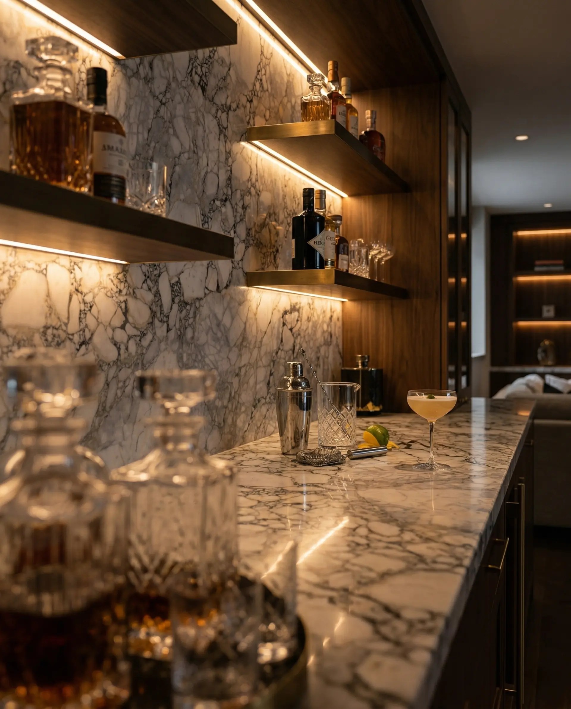 Calacatta Monet inspiration – Wet Bar