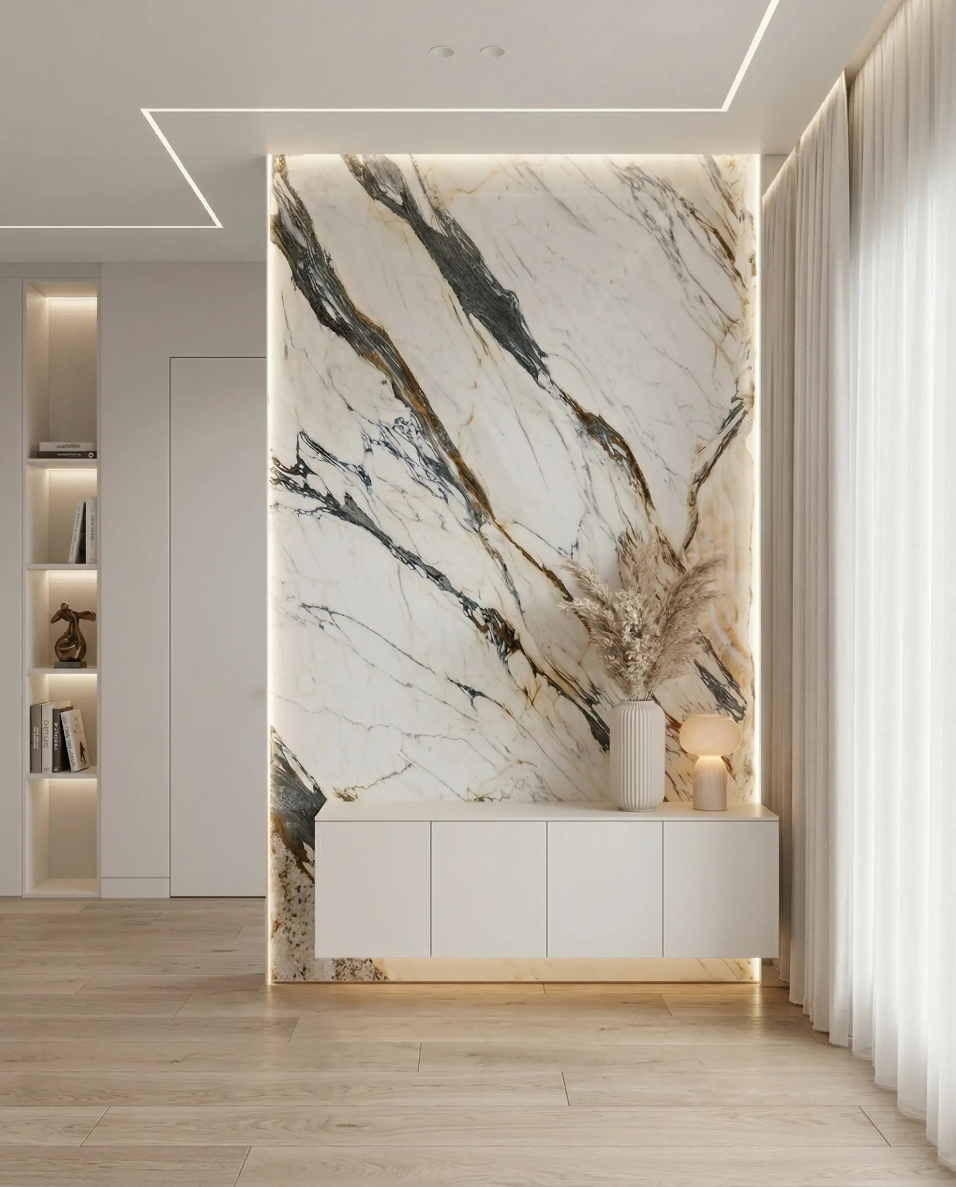 Calacatta Paonazzo inspiration – Accent wall