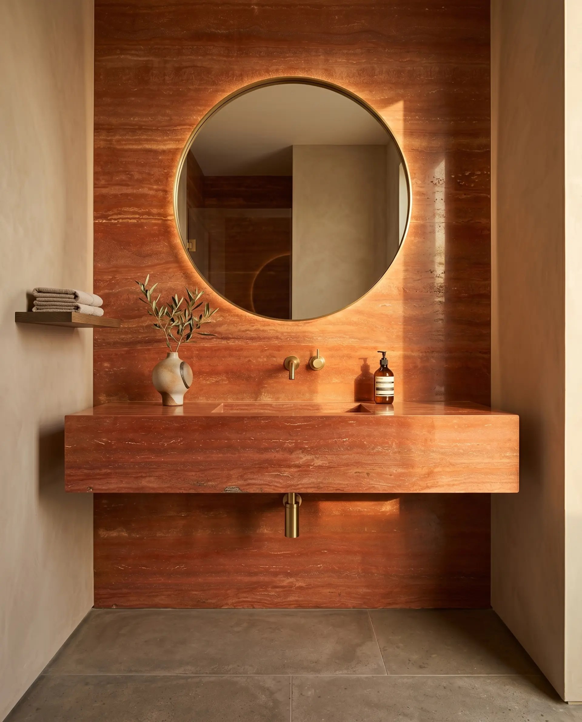 Travertino Rosso inspiration – Powder