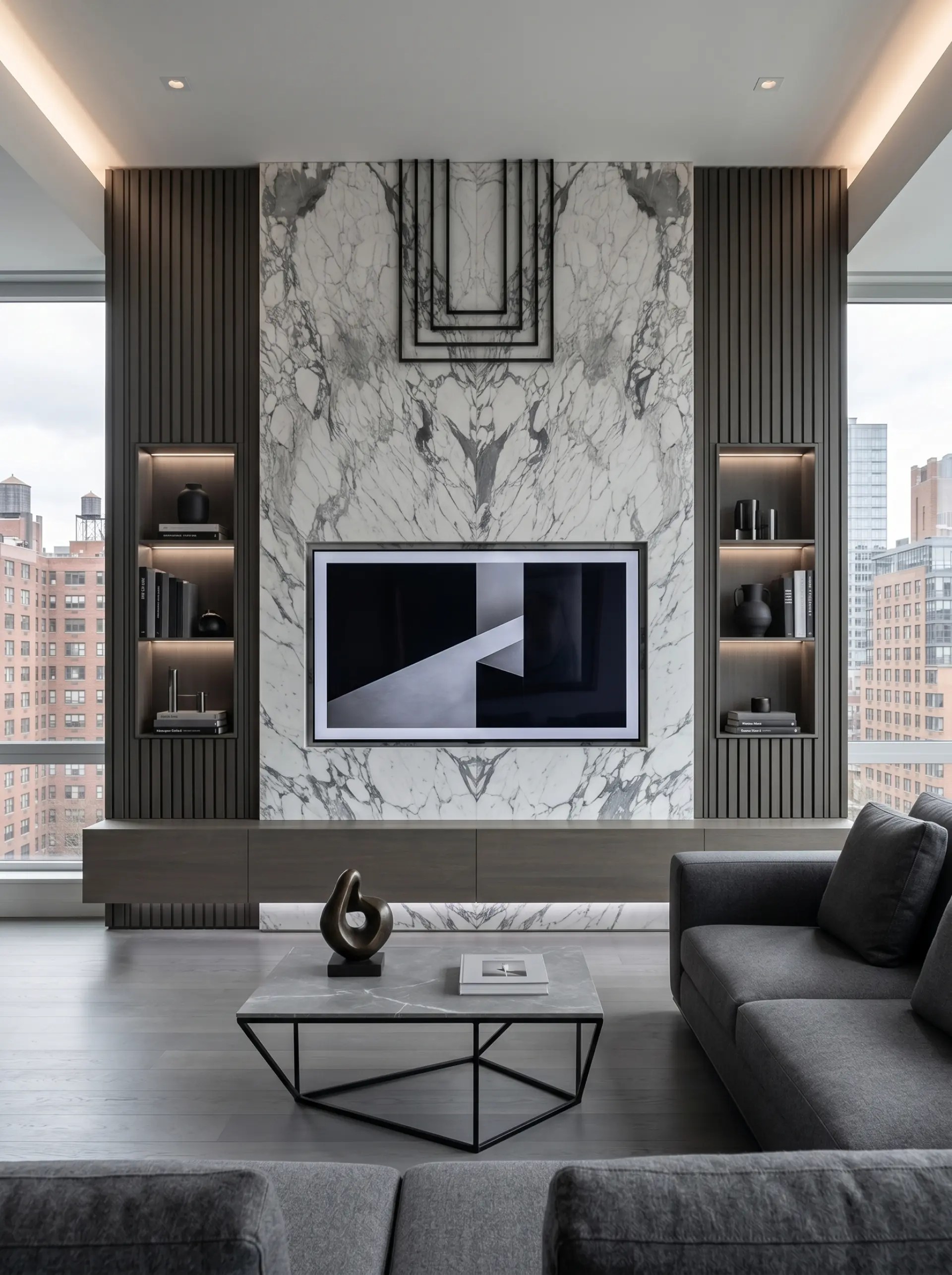 Statuario Cervaiole inspiration – Accent Wall