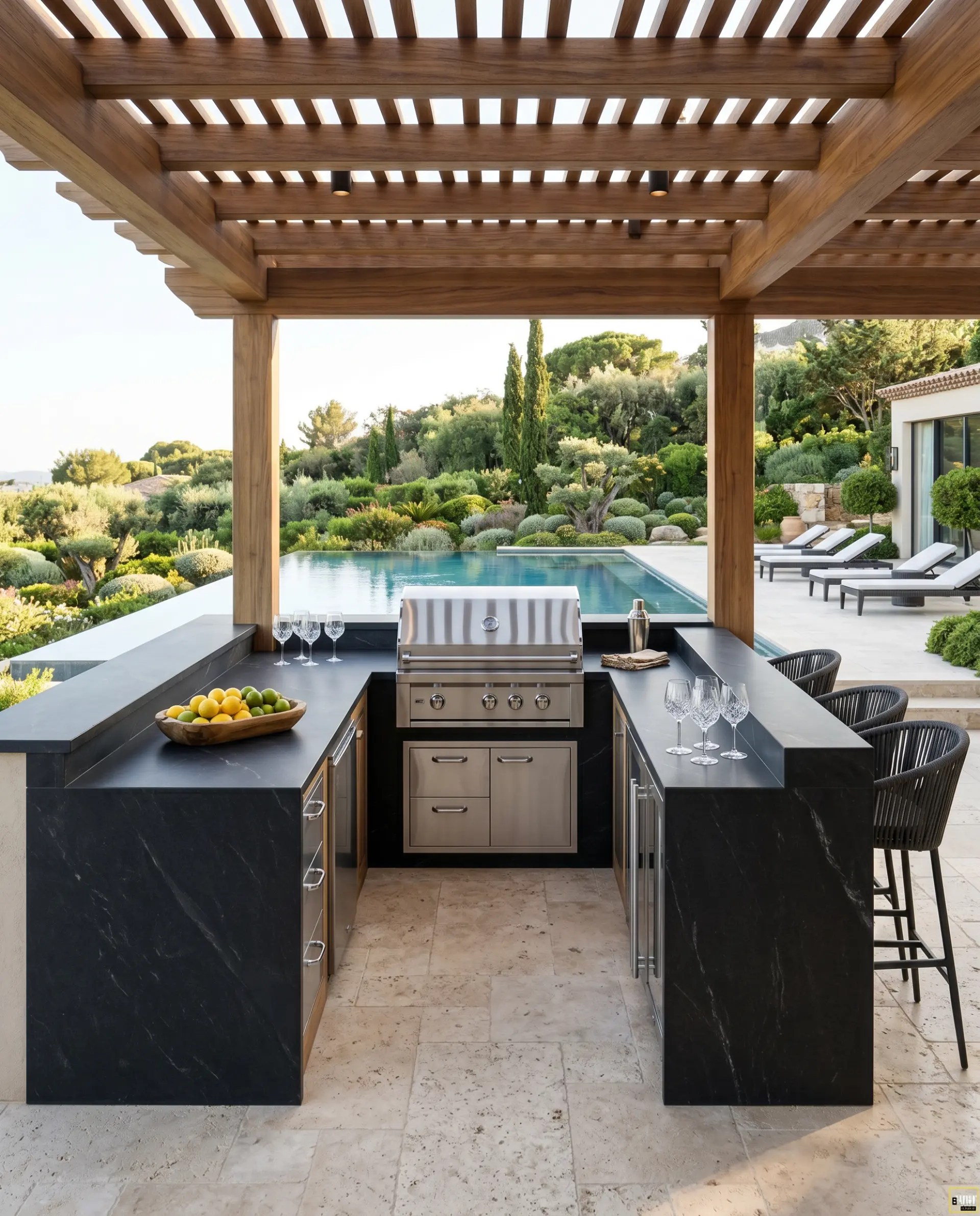 Ebony/Negresco inspiration – Outdoor Bar / BBQ