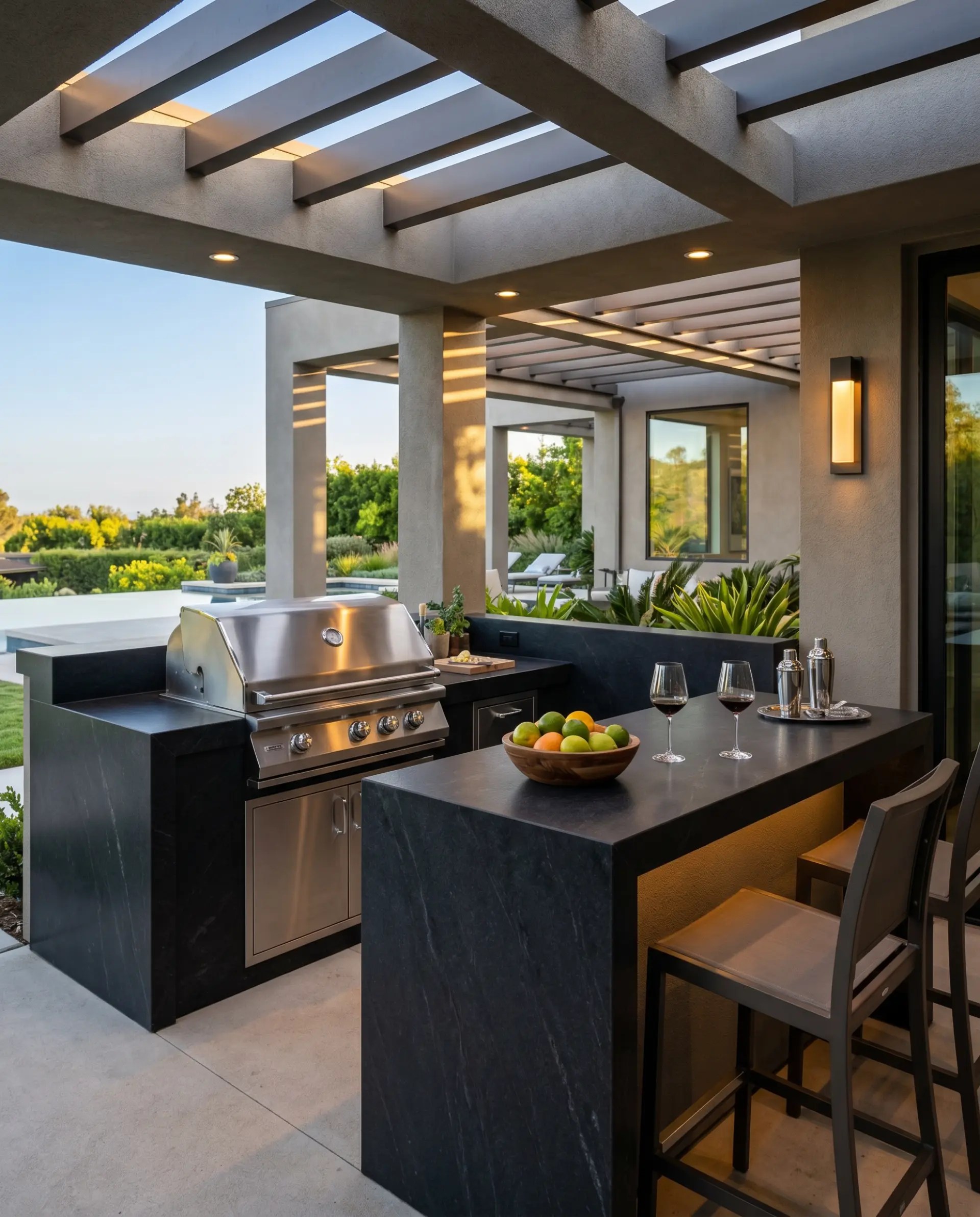 Ebony/Negresco inspiration – Outdoor Bar / BBQ