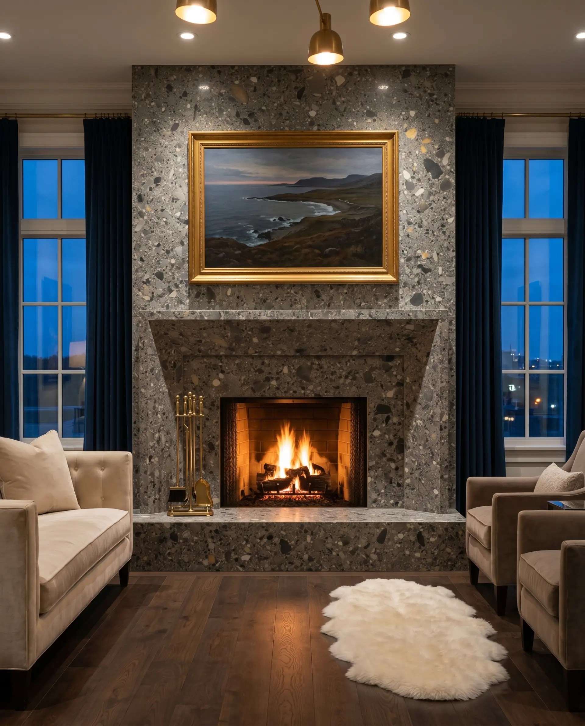 Gris San Marco inspiration – Fireplace