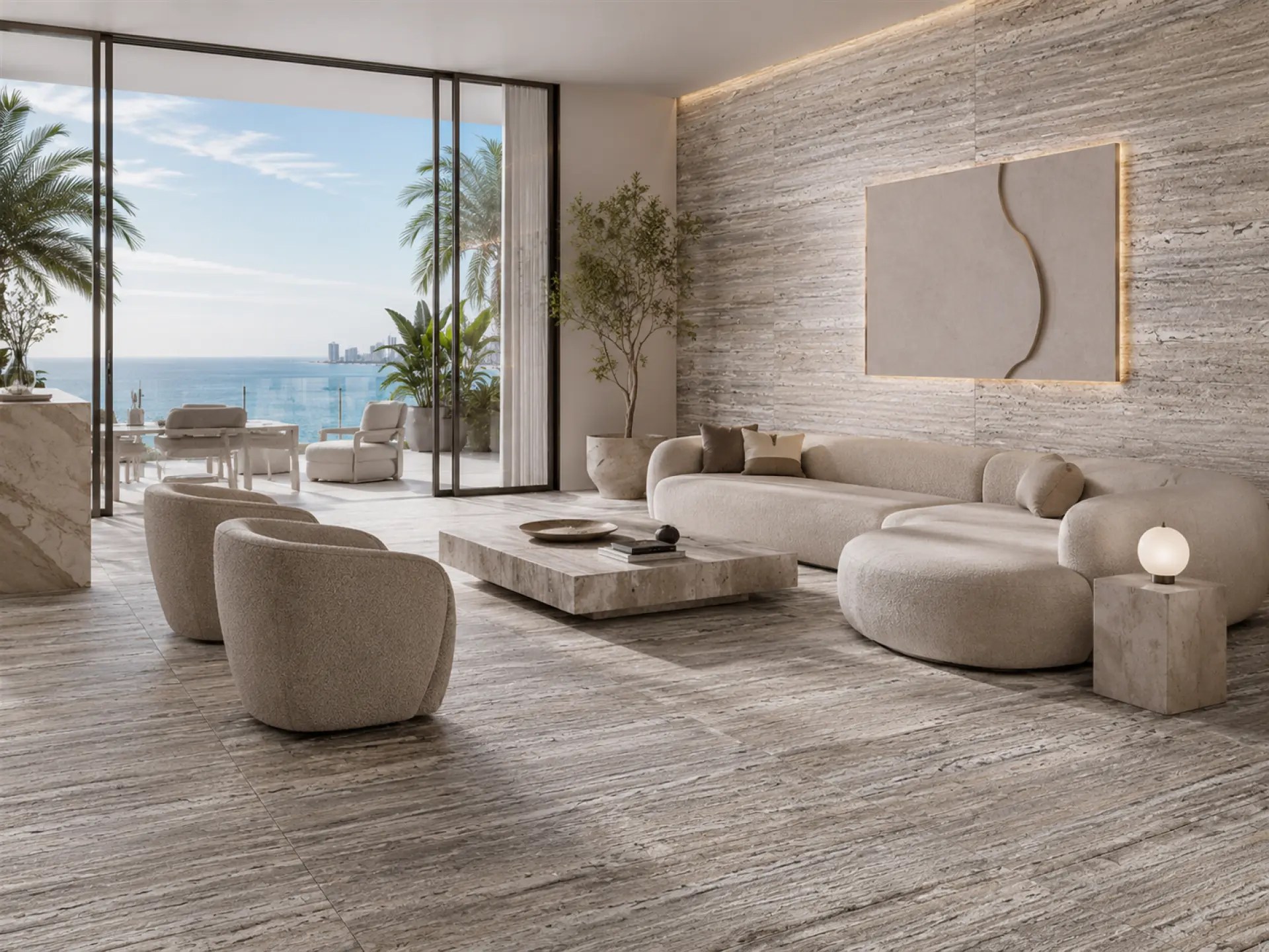 Silver Light Travertine inspiration – Floor