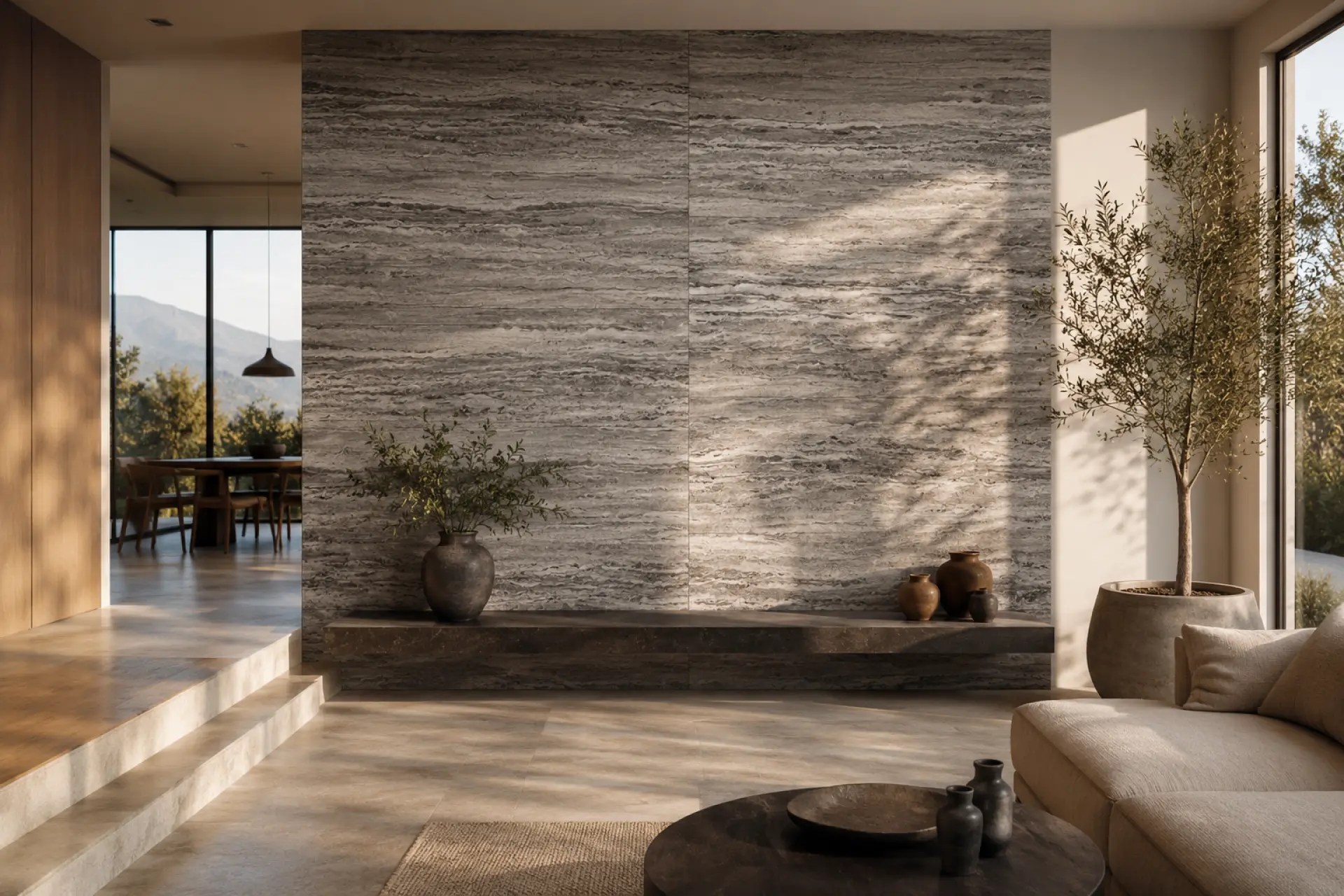 Silver Travertine inspiration – Wall