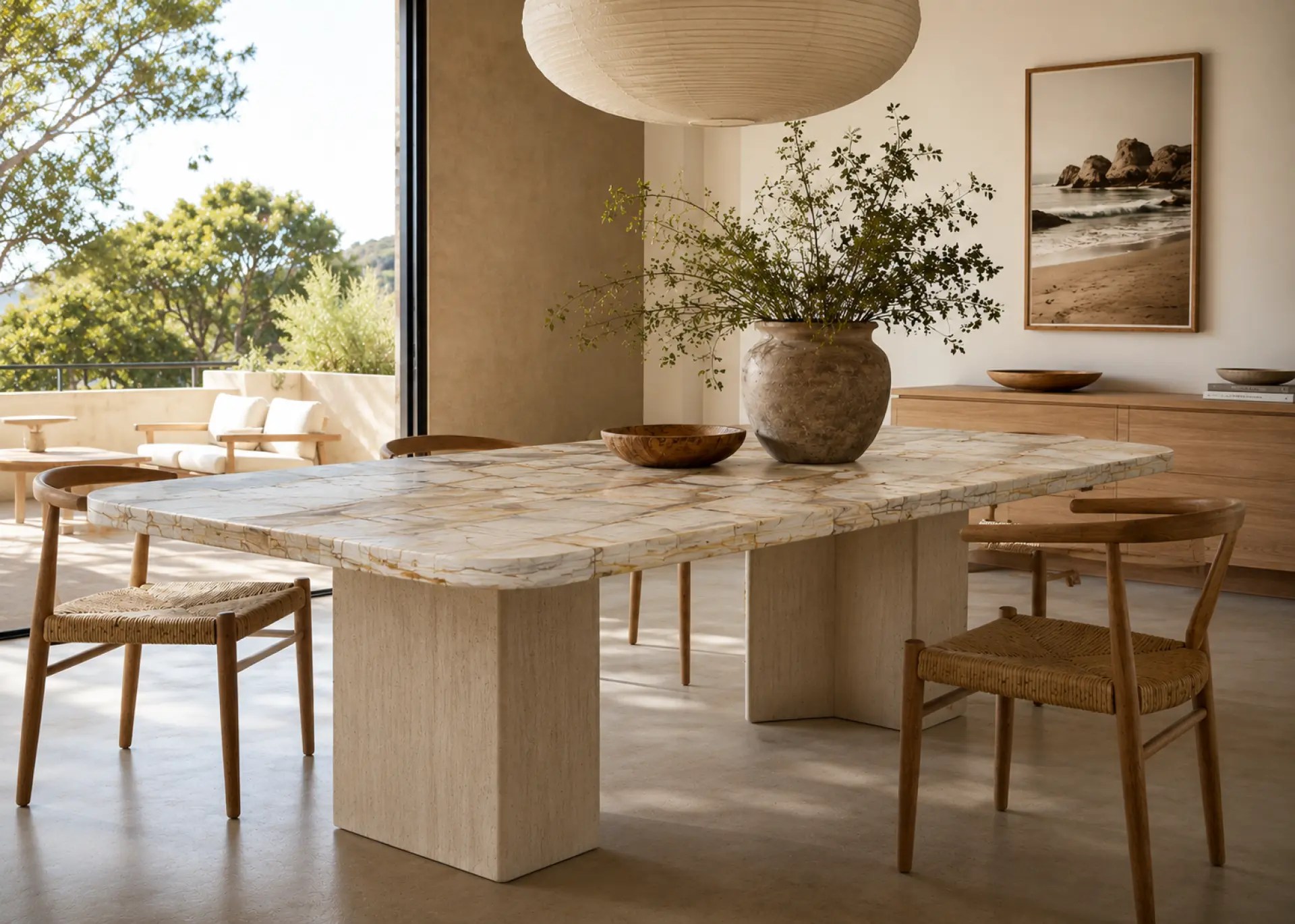 Ivory Petrified Wood Retro inspiration – Table