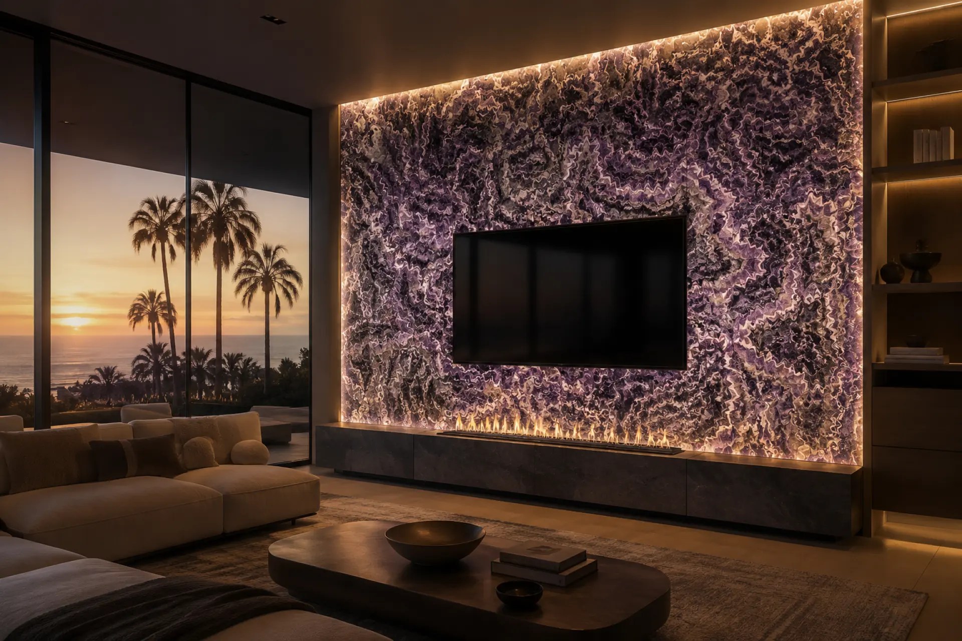 Medium Amethyst inspiration – Accent Wall