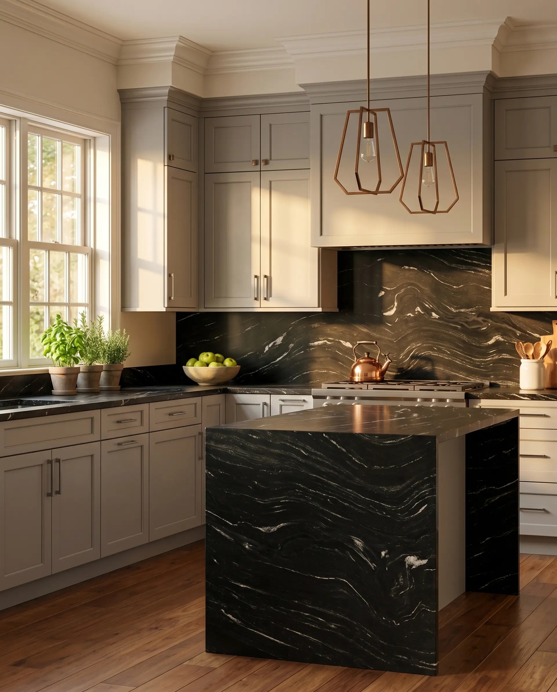 Namibian Black inspiration – Transitional Kitchen