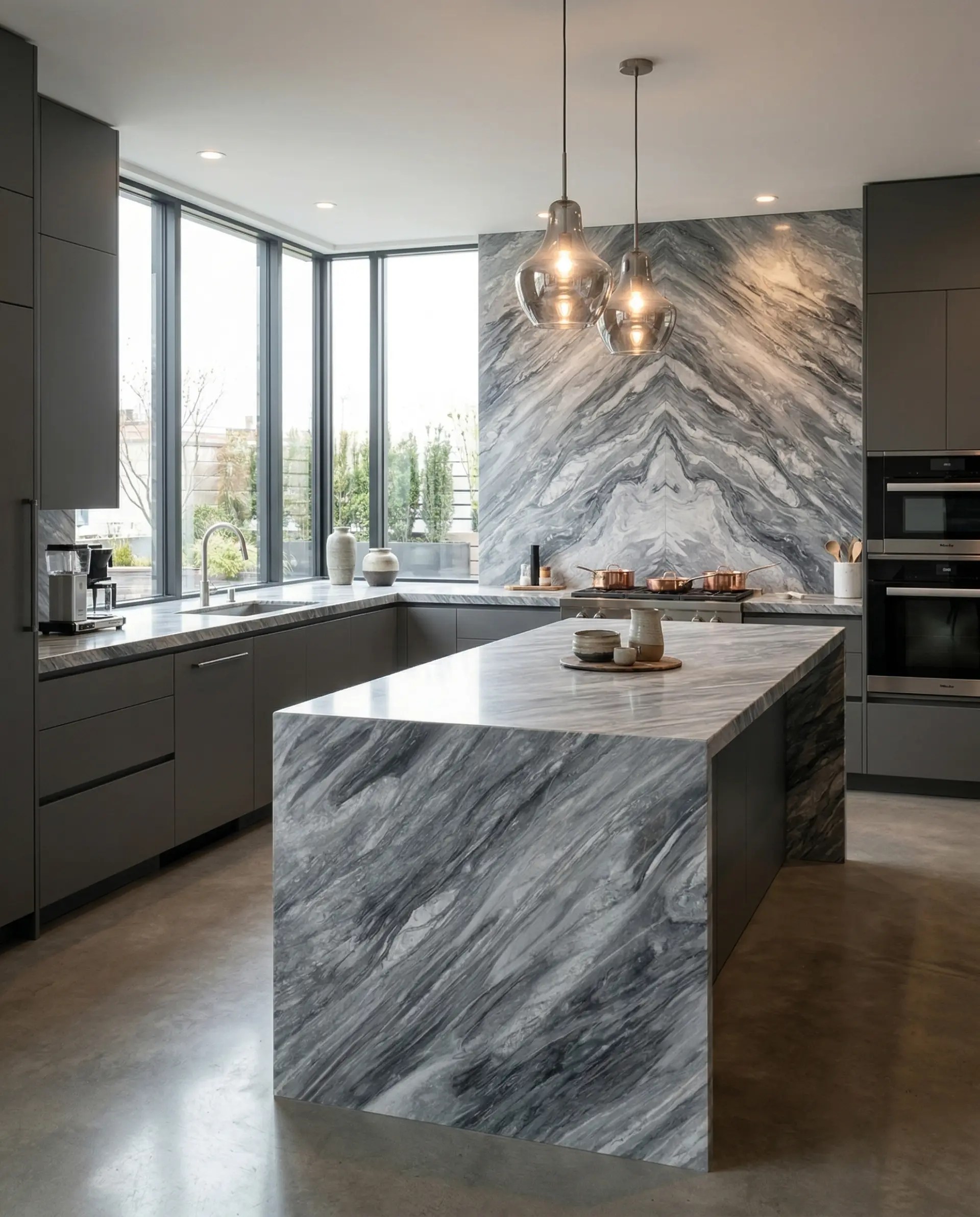 Bardiglio Nuvolato inspiration – Kitchen